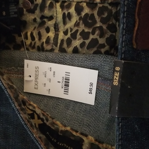 Quality Denim Express skirt, size 8, Dark Blue Denim - Picture 4 of 6